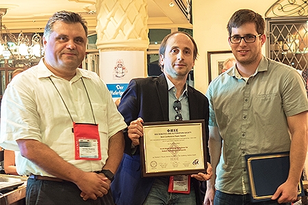 graduate student Thomas Thayer presented and won the best paper award at the IEEE International Conference on Automation Science and Engineering (CASE.
